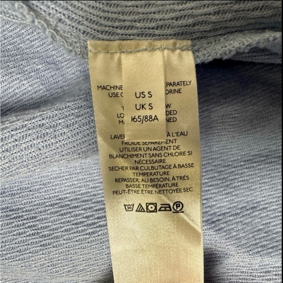 Free People We the Free Snowy Thermal in The Rain Light Blue Size Small - Picture 8 of 9